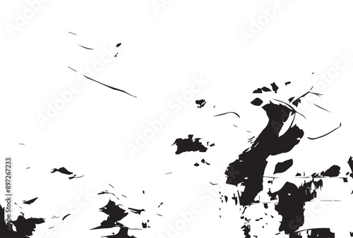 Abstract painting grunge texture. Semi- abstract image of landscape background. Modern art.