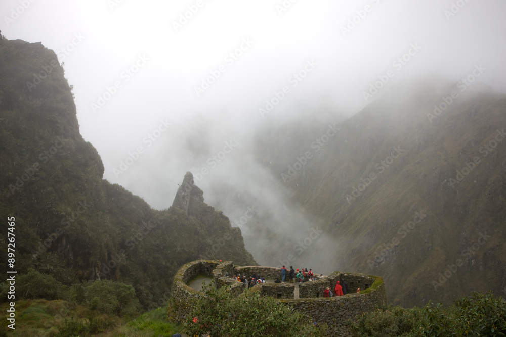 Fototapeta premium Peru mountain landscape on a cloudy autumn day