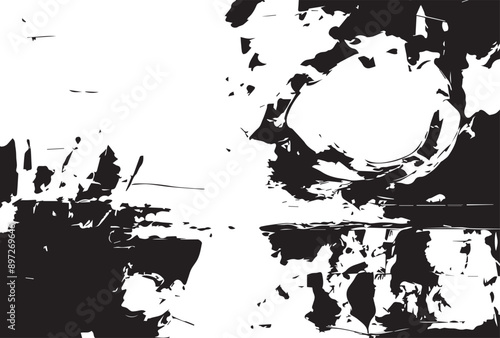 Abstract painting grunge texture. Semi- abstract image of landscape background. Modern art.