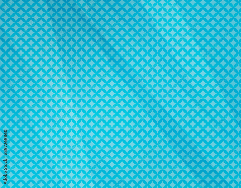 七宝柄文様 ブルーのグラデーション背景イラスト 七宝柄文様 ブルーのグラデーション背景イラスト