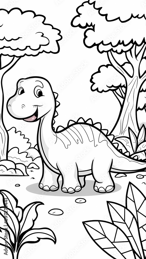 Coloring page of dinosaur Coloring page of dinosaur