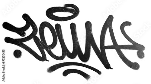 Spray Painted Graffiti icon Sprayed isolated with a white background, graffiti symbol Vector illustration.
