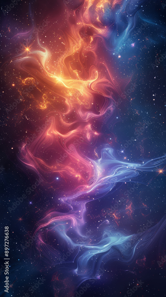 Futuristic Swirl in Space Futuristic Swirl in Space