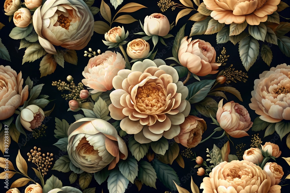pattern with flowers pattern with flowers
