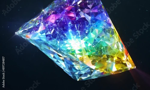 Wallpaper Mural Quantum Ice Crystal: Advanced Scientific Animation for Material Science and Physics Exploration Torontodigital.ca