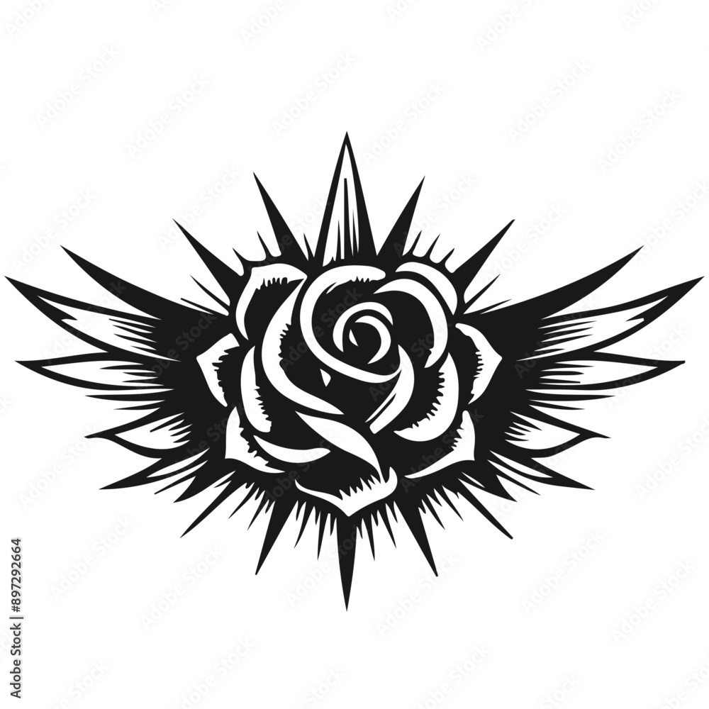 black tattoo design, rosw black tattoo design, rosw