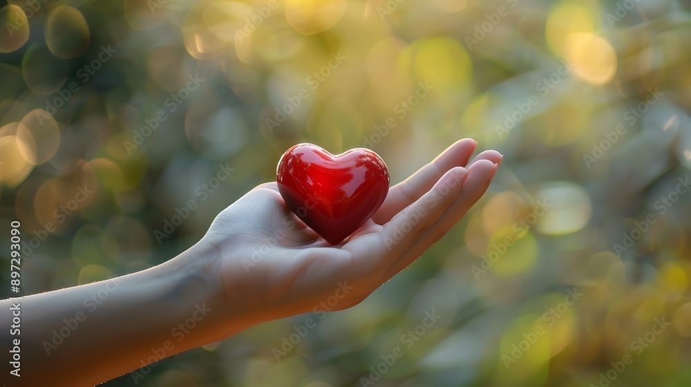 Hand Holding a Heart Shape: A hand holding a small heart-shaped object, symbolizing care and affection.
Hand Holding a Heart Shape: A hand holding a small heart-shaped object, symbolizing care and affection.