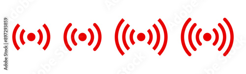Live streaming icon set