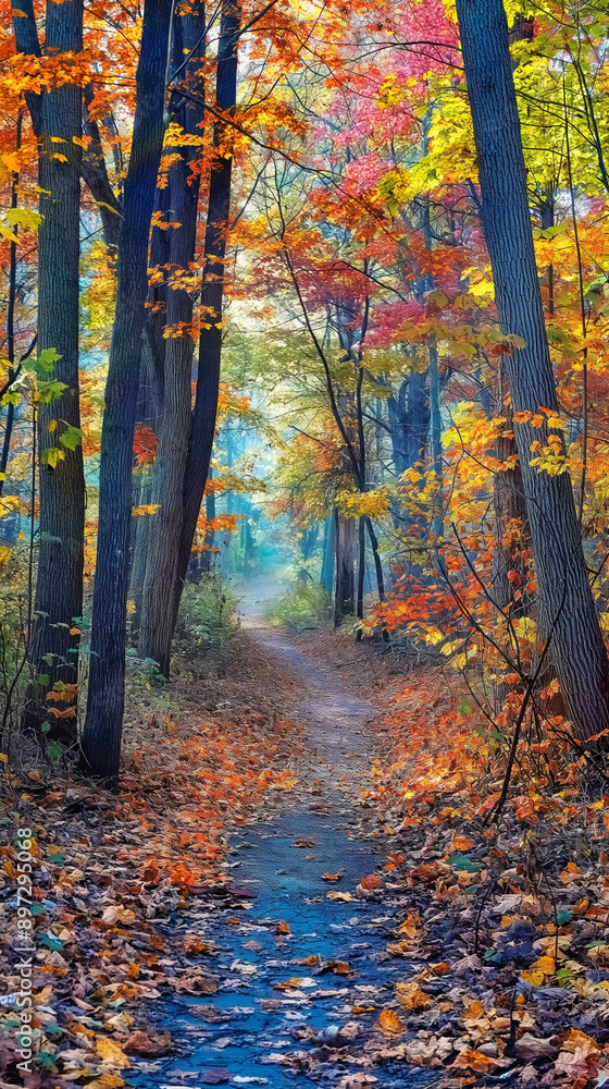 Fototapeta premium autumn in the park