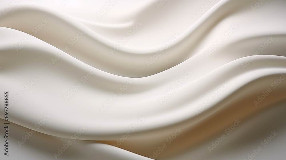 Minimalist modern white wave pattern background with elegant layered curves design concept Minimalist modern white wave pattern background with elegant layered curves design concept