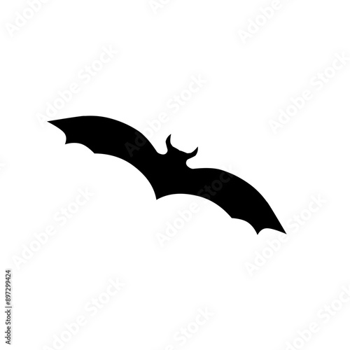 Halloween scary bat. Seamless vector background.