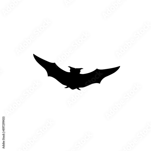 Halloween scary bat. Seamless vector background.