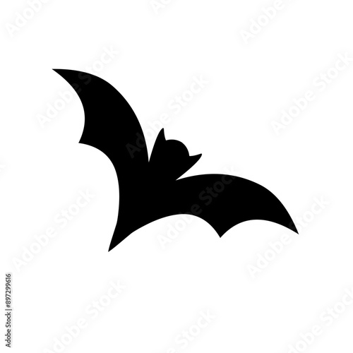 Halloween scary bat. Seamless vector background.