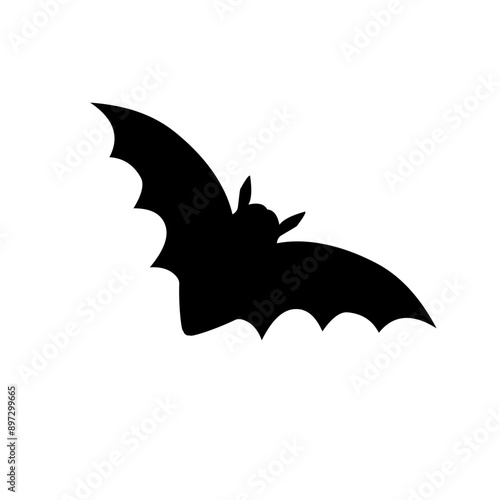 Halloween scary bat. Seamless vector background.