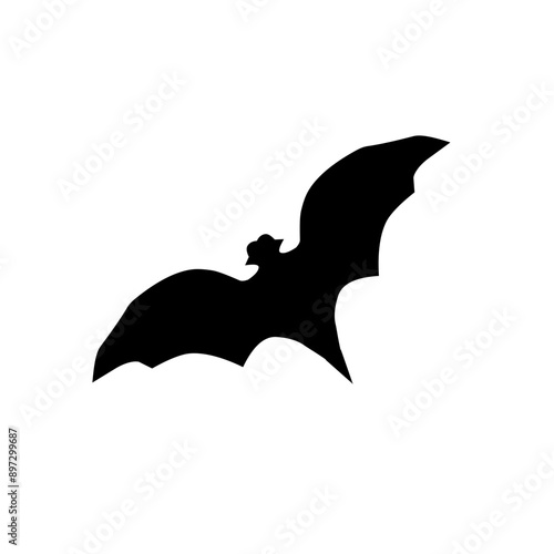 Halloween scary bat. Seamless vector background.