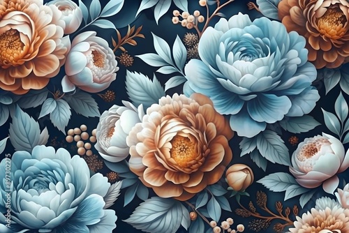 pattern with roses