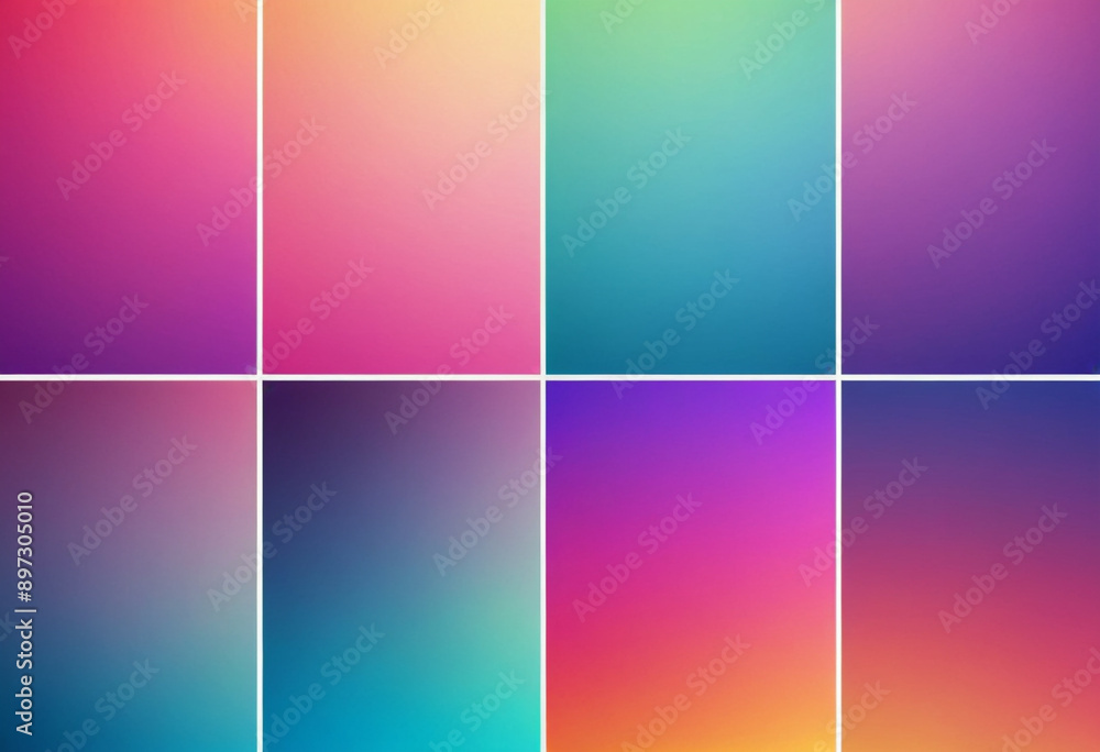 Naklejka premium Colorful gradient backgrounds for web design. 