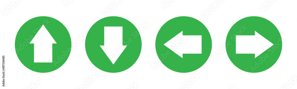 Arrow Up, down, left, right icon set Arrow Up, down, left, right icon set