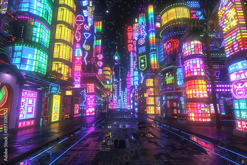 Fictional Technicolor Detailed Development Hub Generated by AI © Rodrigo