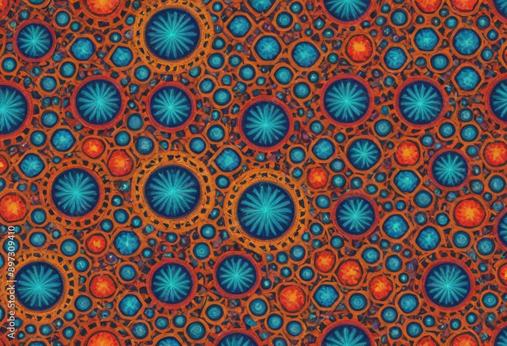 Seamless pattern of geometric shapes. Seamless pattern of geometric shapes.