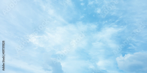 Blue clouds love winter-summer sky soft effect cloudscape, cloudy, heaven, cumulus, atmosphere crystal clear image wallpaper canvas pattern splashed seasonal trending beautiful high resolution art pai