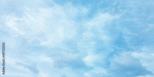 Blue clouds love winter-summer sky soft effect cloudscape, cloudy, heaven, cumulus, atmosphere crystal clear image wallpaper canvas pattern splashed seasonal trending beautiful high resolution art pai
