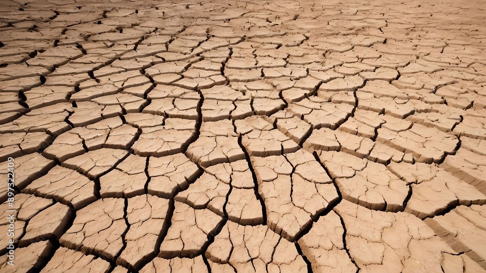 Cracked dry earth soil surface. Nature environment ground drought, desert land heat, climate change and global warming, hot summer weather Cracked dry earth soil surface. Nature environment ground drought, desert land heat, climate change and global warming, hot summer weather