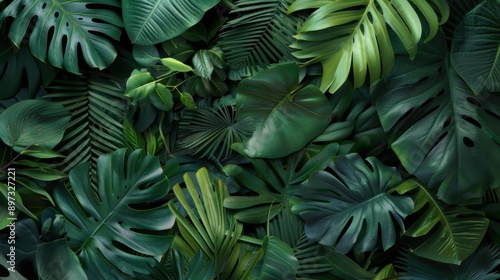 Wallpaper Mural Lush Green Foliage Torontodigital.ca