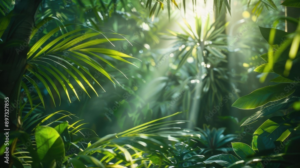 Obraz premium Sunbeams Through Leaves