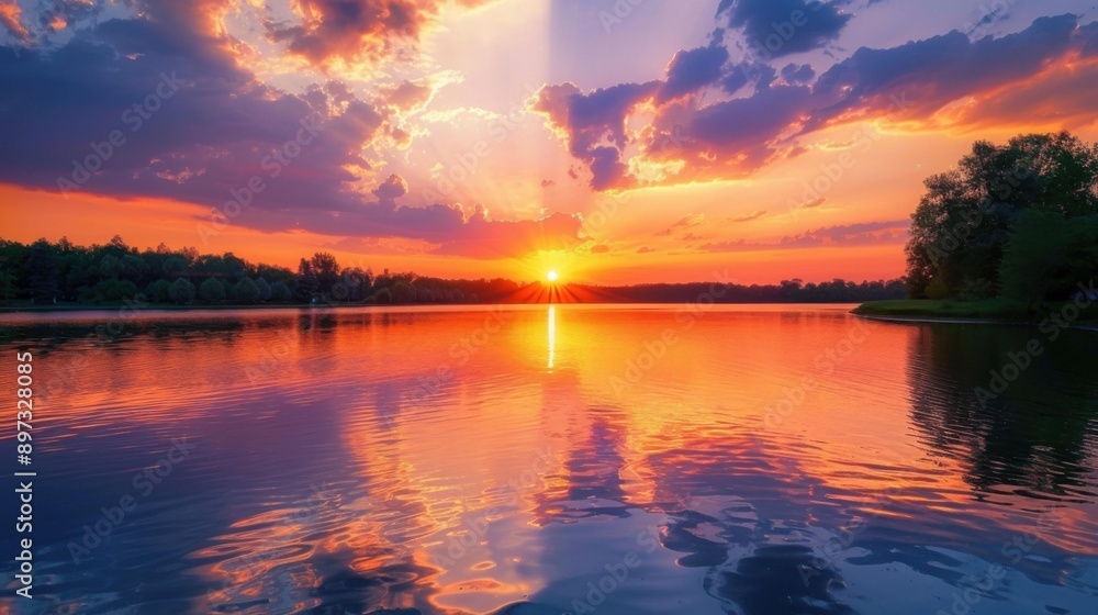 Obraz premium Sunset Reflection