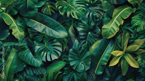 Wallpaper Mural Tropical Leaves Torontodigital.ca