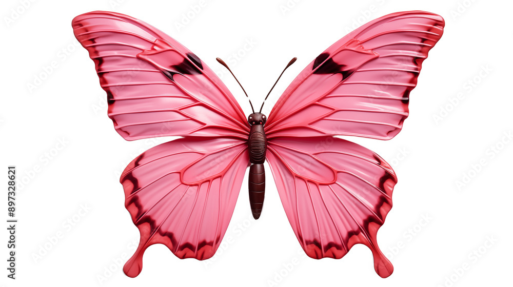 Beautiful pink butterfly transparent background. Beautiful pink butterfly transparent background.