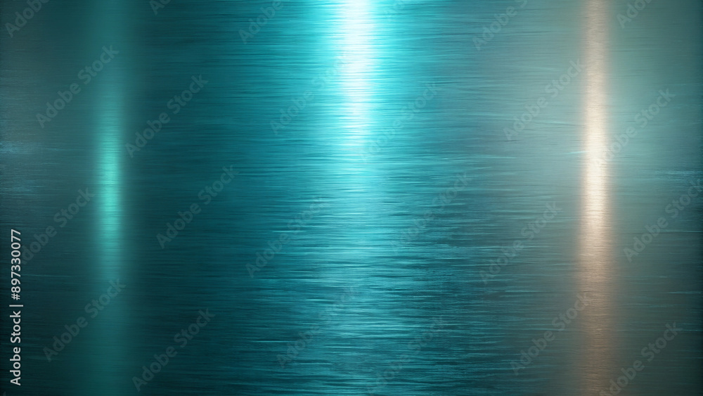 Brushed Metal Texture, Teal Gradient, Industrial Background Brushed Metal Texture, Teal Gradient, Industrial Background