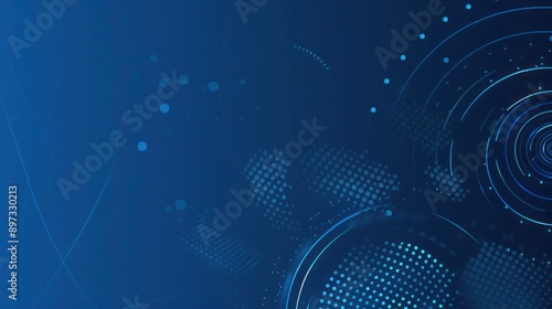 collection of Abstract blue backgrounds with geometric circles