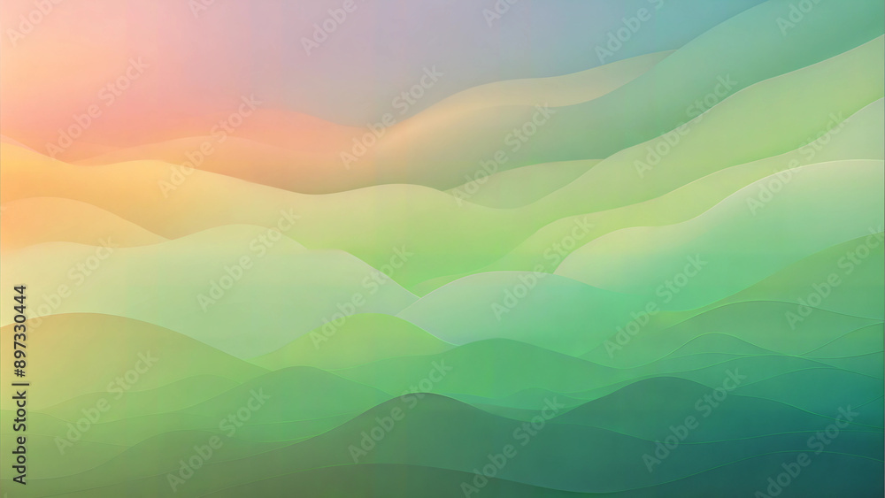 Abstract gradient background with soft pastel colors blending smoothly, dreamy and serene atmosphere Abstract gradient background with soft pastel colors blending smoothly, dreamy and serene atmosphere