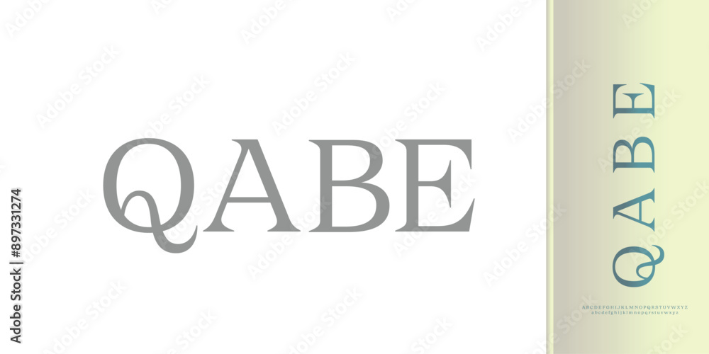 Obraz premium Elegant Modern Serif Alphabet Font Set – Minimalist and Classic Lettering 