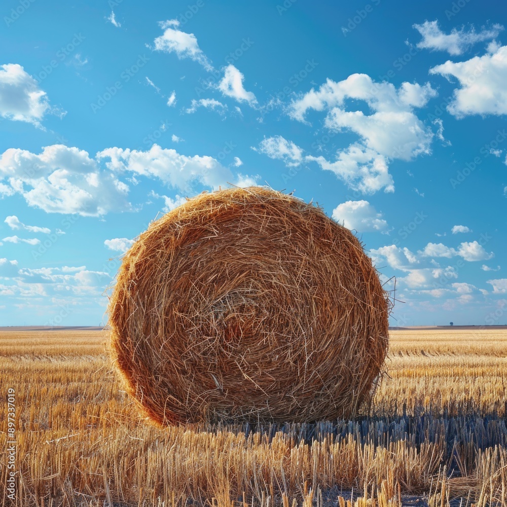 Scenic Rural Farm with High-Quality Hay Bale, Ideal Animal Fodder in Grazing Shortage Area, Copy S Scenic Rural Farm with High-Quality Hay Bale, Ideal Animal Fodder in Grazing Shortage Area, Copy S