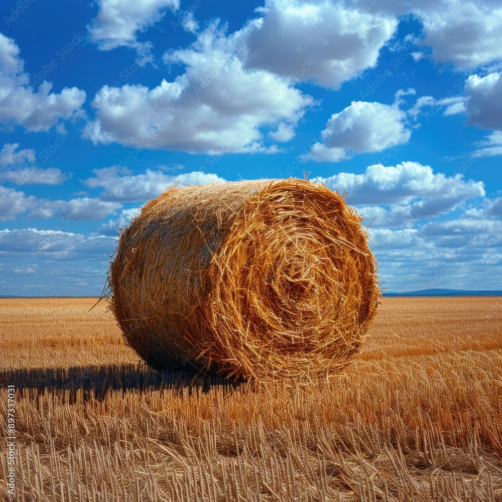 Scenic Rural Farm with High-Quality Hay Bale, Ideal Animal Fodder in Grazing Shortage Area, Copy S Scenic Rural Farm with High-Quality Hay Bale, Ideal Animal Fodder in Grazing Shortage Area, Copy S