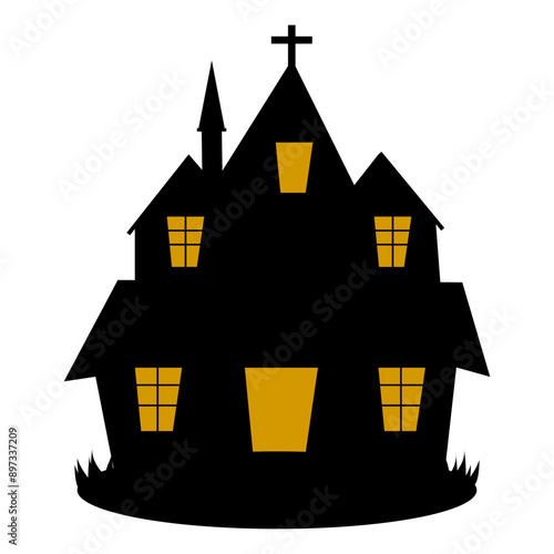 Halloween House Silhouette