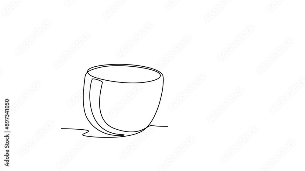 Self drawing animation of single line draw whole and sliced healthy organic potatoes for farm logo identity. Fresh root vegetable concept for edible plant icon. Continuous line. Full length animated