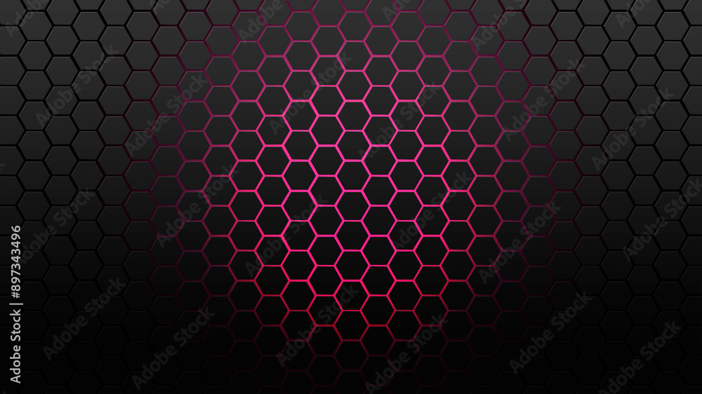 Grid background with neon light Grid background with neon light