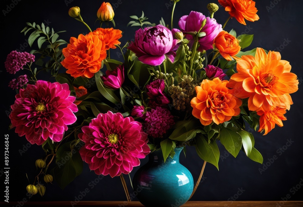 custom made wallpaper toronto digitalcontemporary floral arrangements featuring bold colors unique designs modern aesthetic, bouquets, flowers, vases, decor, petals, greenery, centerpiece, beauty