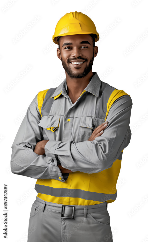 AI Image of Male Engineer, Safety Technician, and Builder with Transparent Background AI Image of Male Engineer, Safety Technician, and Builder with Transparent Background