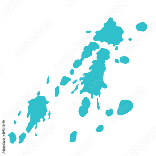 Paint cyan pigment spray splash stain illustration spots