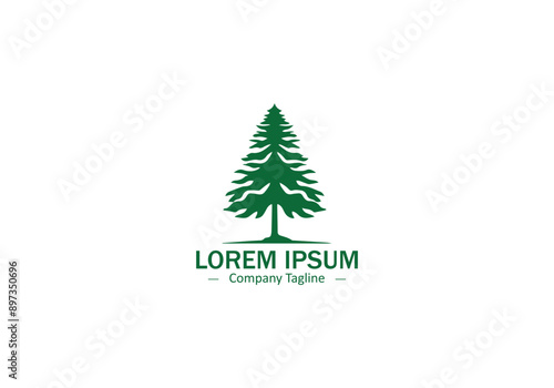 Elegant Tree Silhouette Vector Art for Botanical and Garden Enterprises