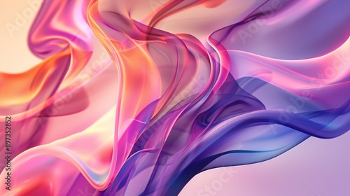 Wallpaper Mural Designing a mesmerizing abstract backdrop featuring fluid, colorful shapes, highlighting a sleek texture and lively hues. Ideal for creative and energetic graphic endeavors Torontodigital.ca