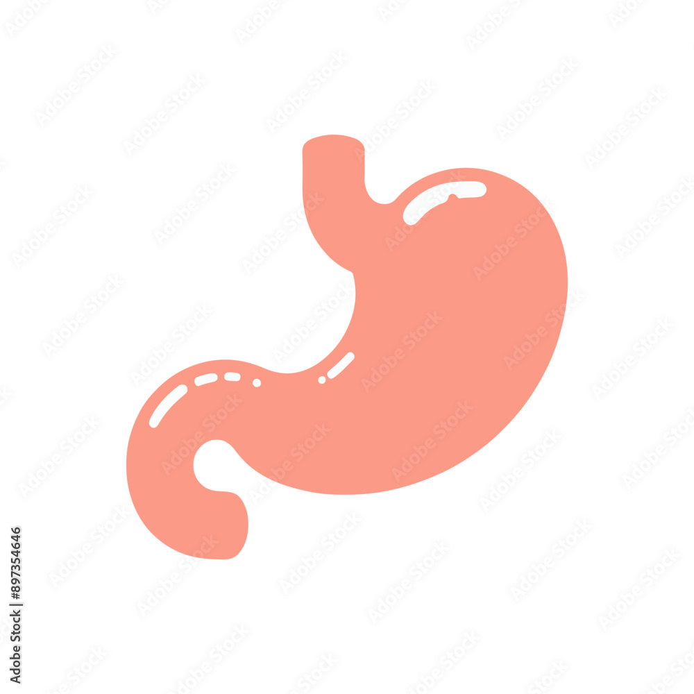Gastroenteralgia stomach human organ flat design Gastroenteralgia stomach human organ flat design