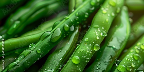 Green Beans macro photography. 