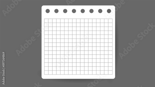 notepad posts, Paper message notes  isolated on gray background, Vector EPS 10