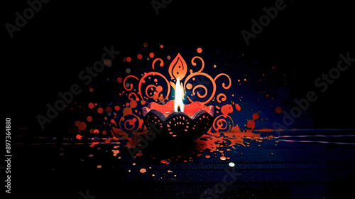 Diwali Symbol Concepts with...